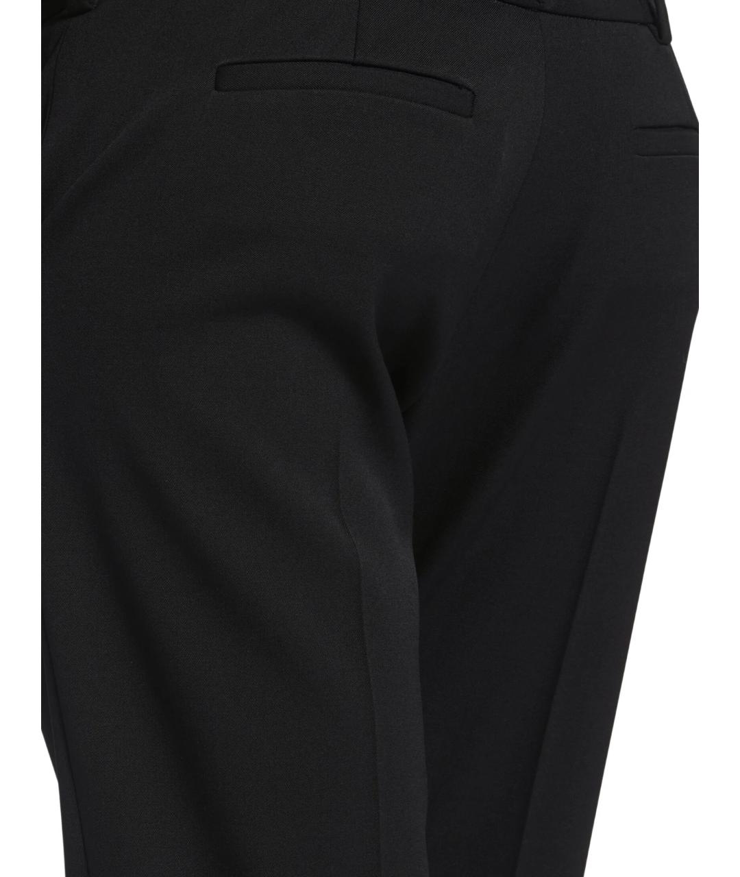 BALENCIAGA Черные хлопковые прямые брюки, фото 3