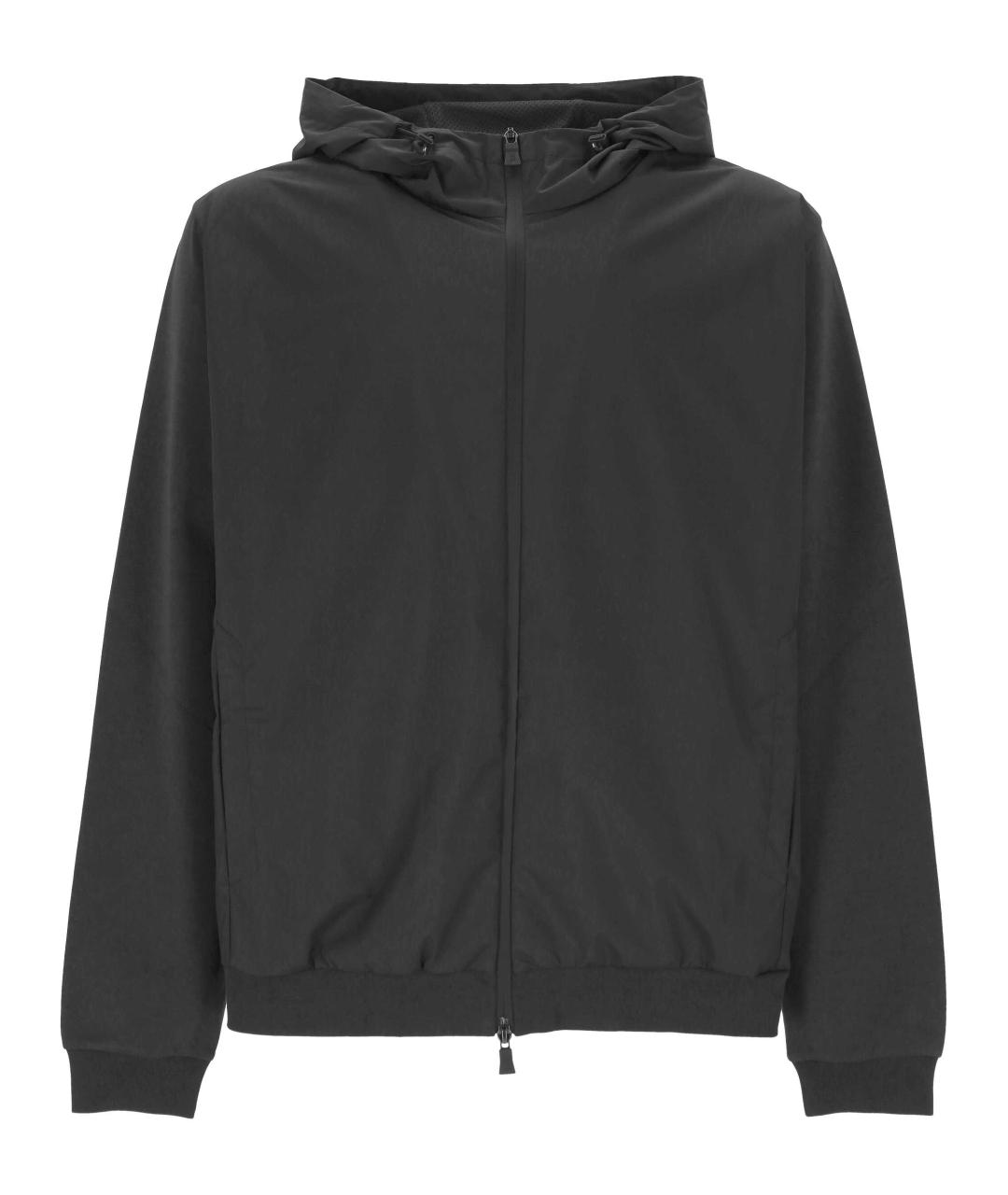 HERNO Черная хлопковая куртка, фото 1