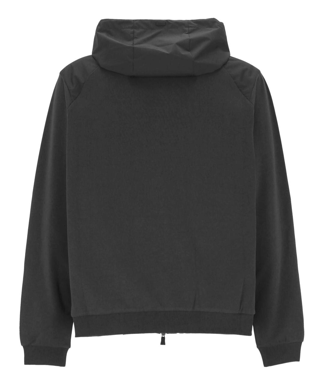 HERNO Черная хлопковая куртка, фото 3