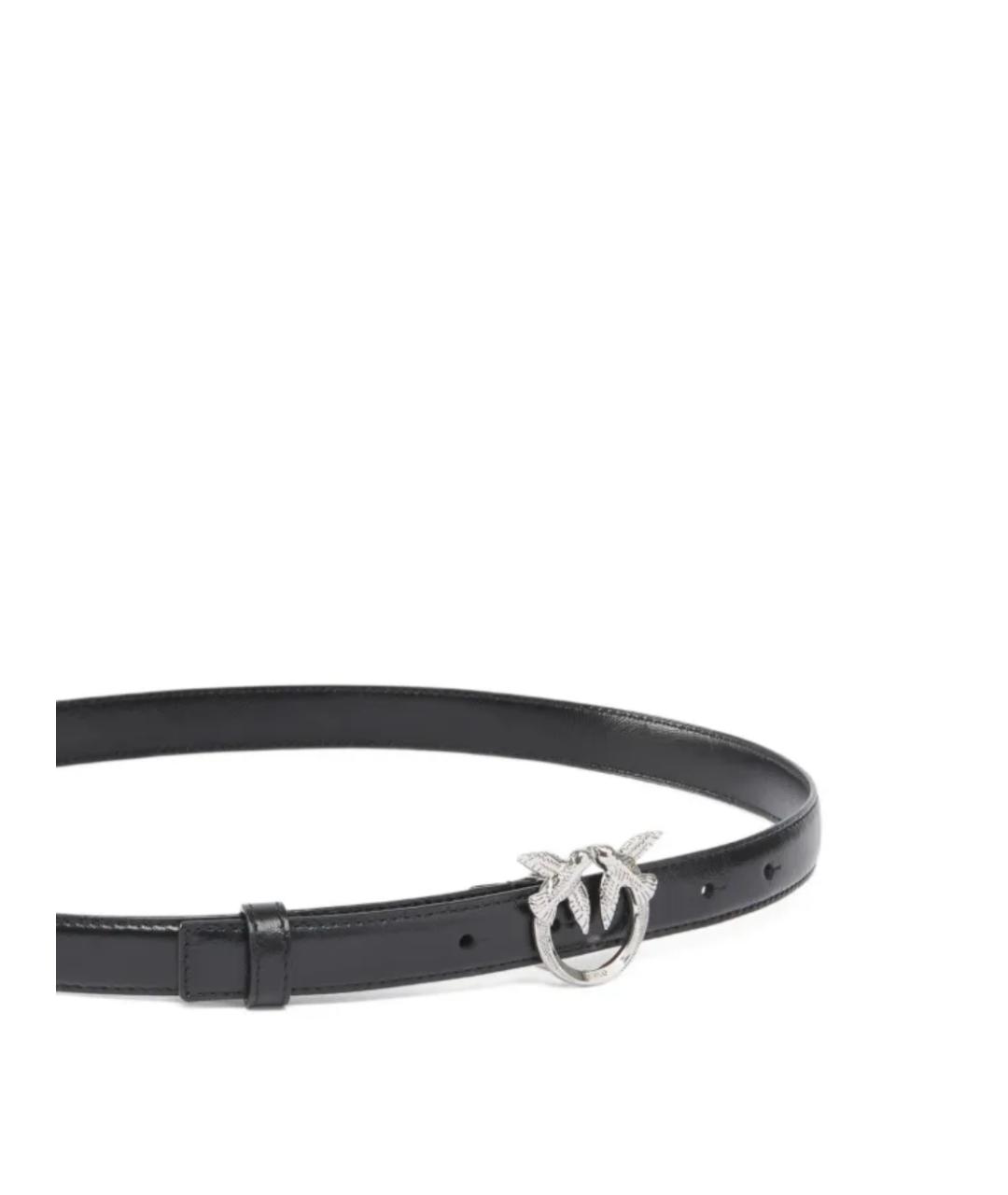 PINKO Черный кожаный ремень, фото 2