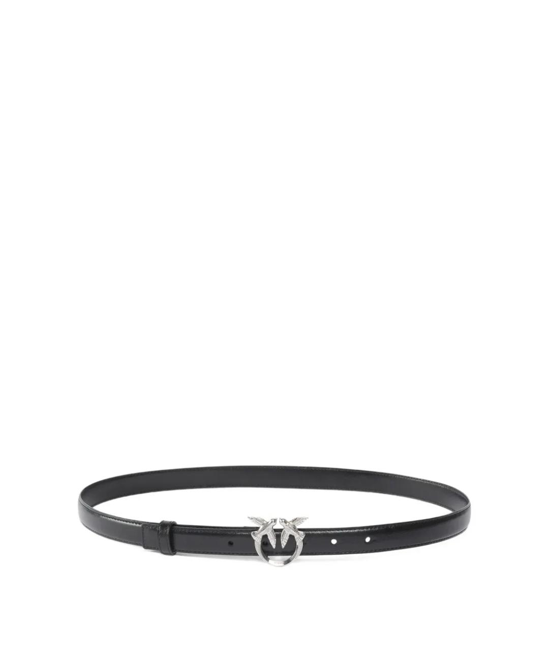 PINKO Черный кожаный ремень, фото 1