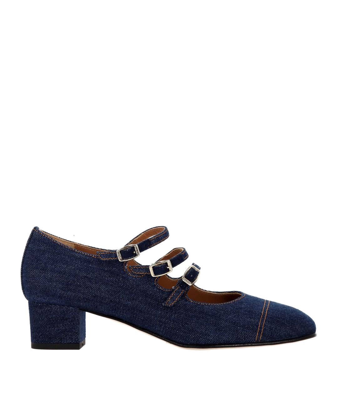 CAREL Синие кожаные туфли, фото 1