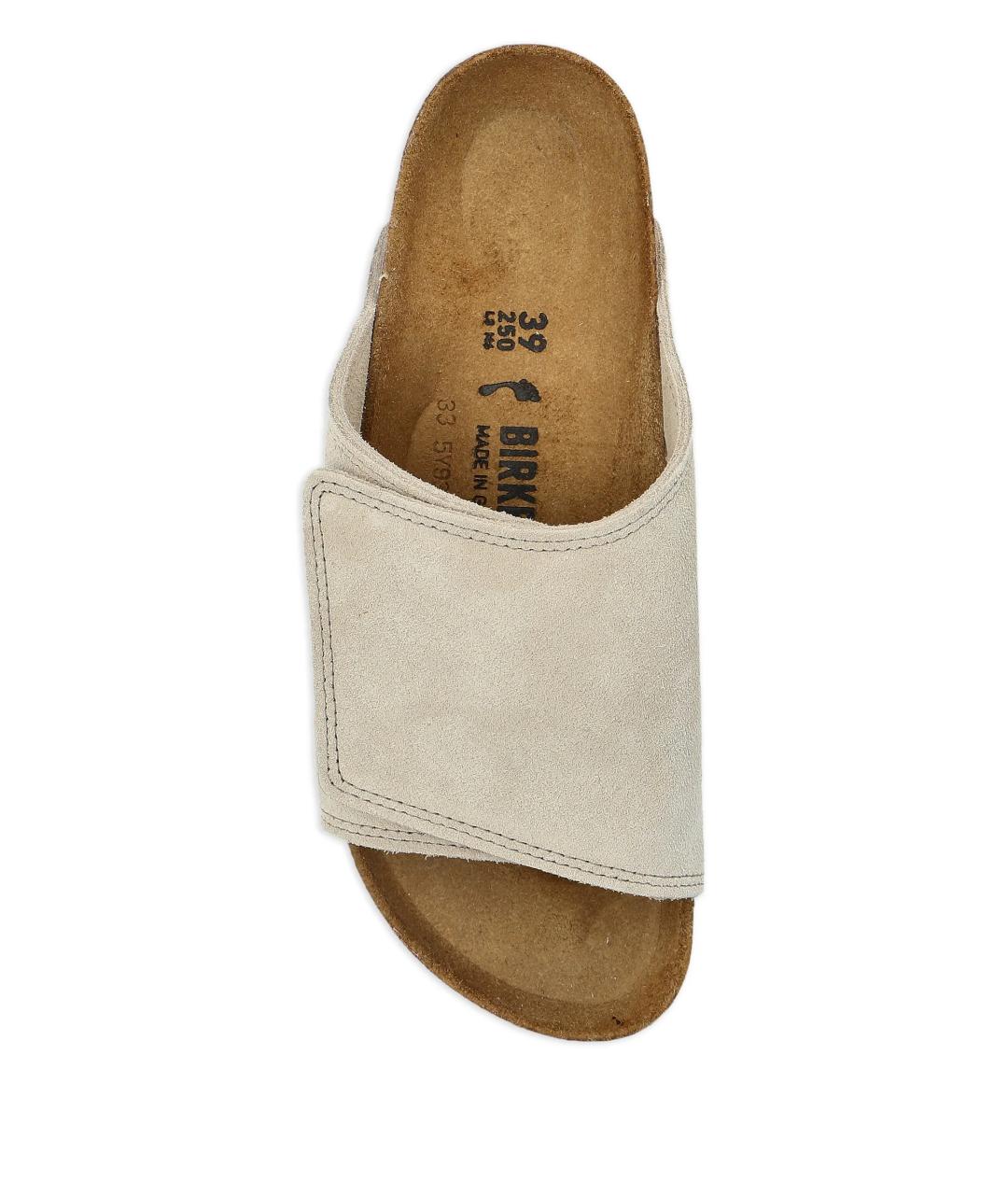 BIRKENSTOCK Белые замшевые сандалии, фото 4