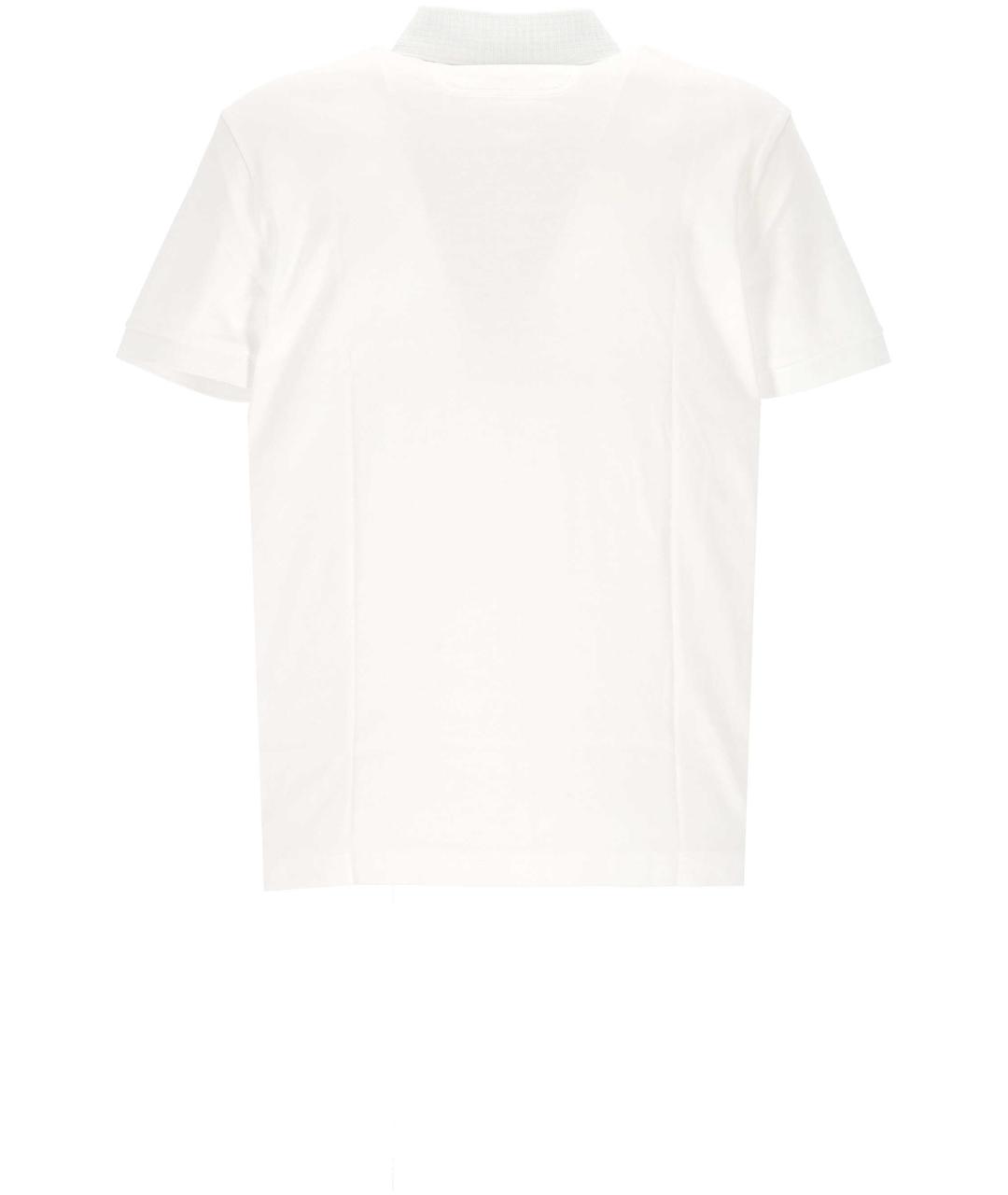 HUGO BOSS Белое хлопковое поло с коротким рукавом, фото 3