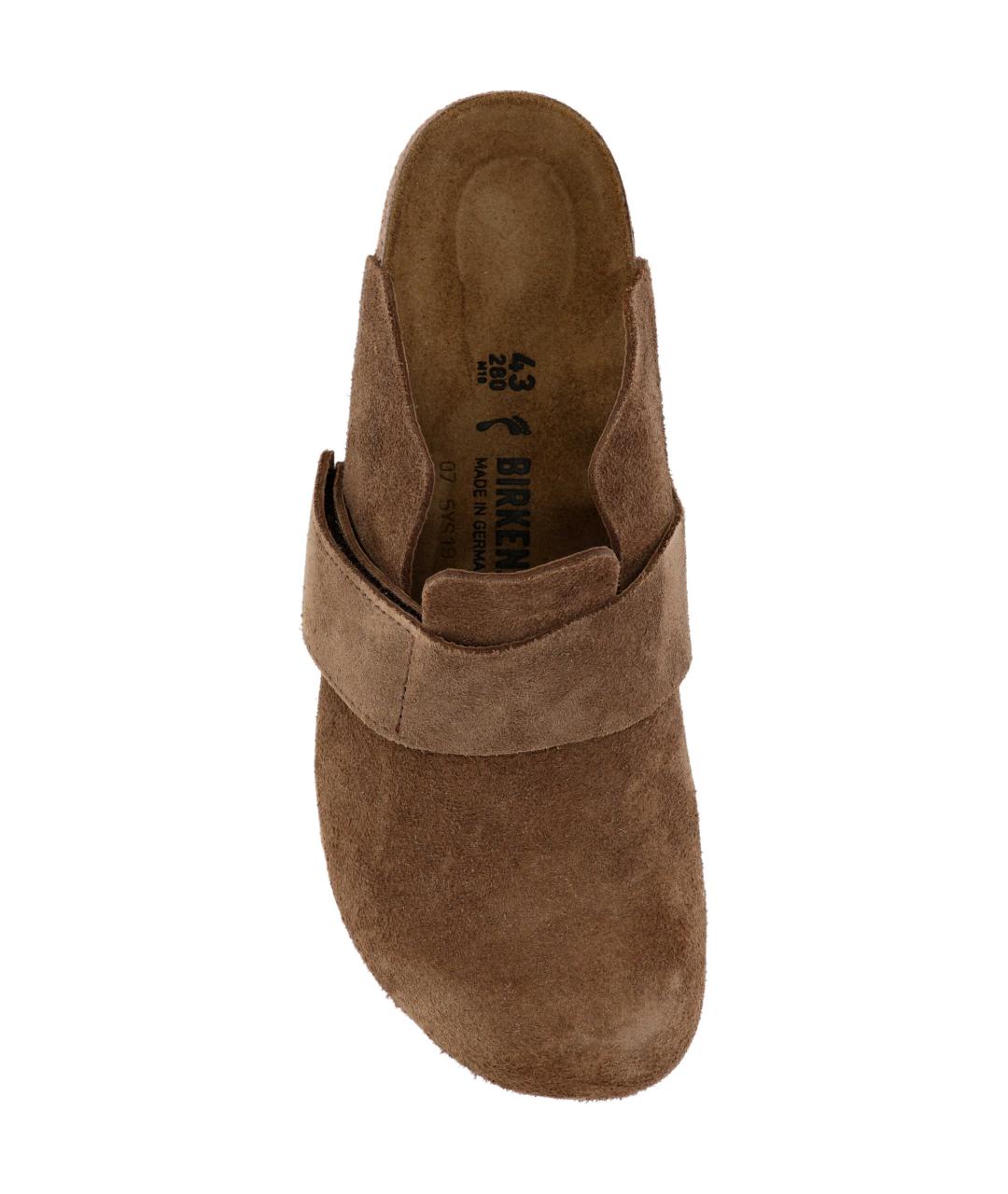 BIRKENSTOCK Коричневые замшевые сандалии, фото 4