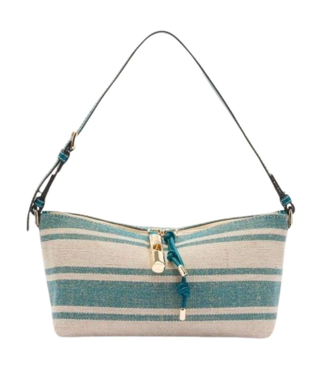 FURLA Синяя тканевая сумка через плечо, фото 1