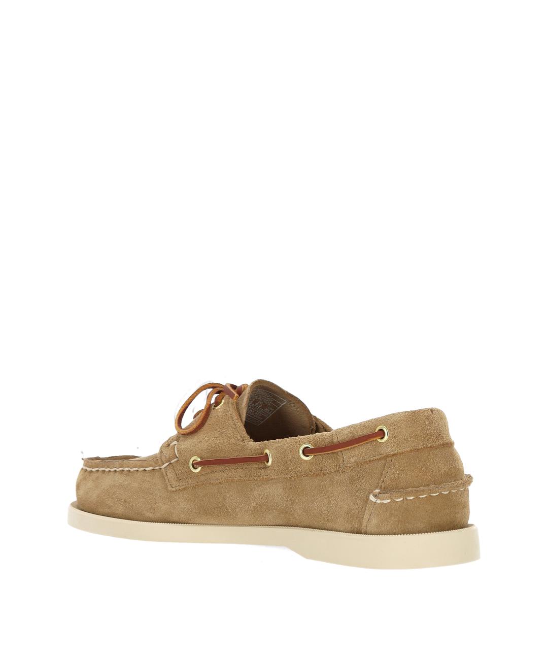 SEBAGO Бежевые замшевые низкие ботинки, фото 3