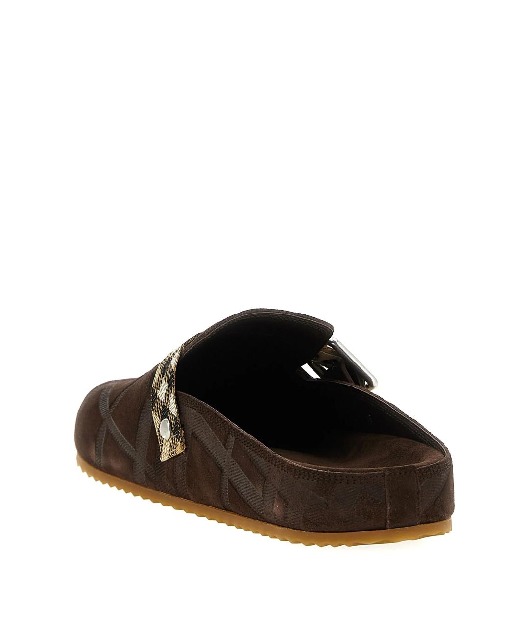 BURBERRY Коричневые замшевые сандалии, фото 3