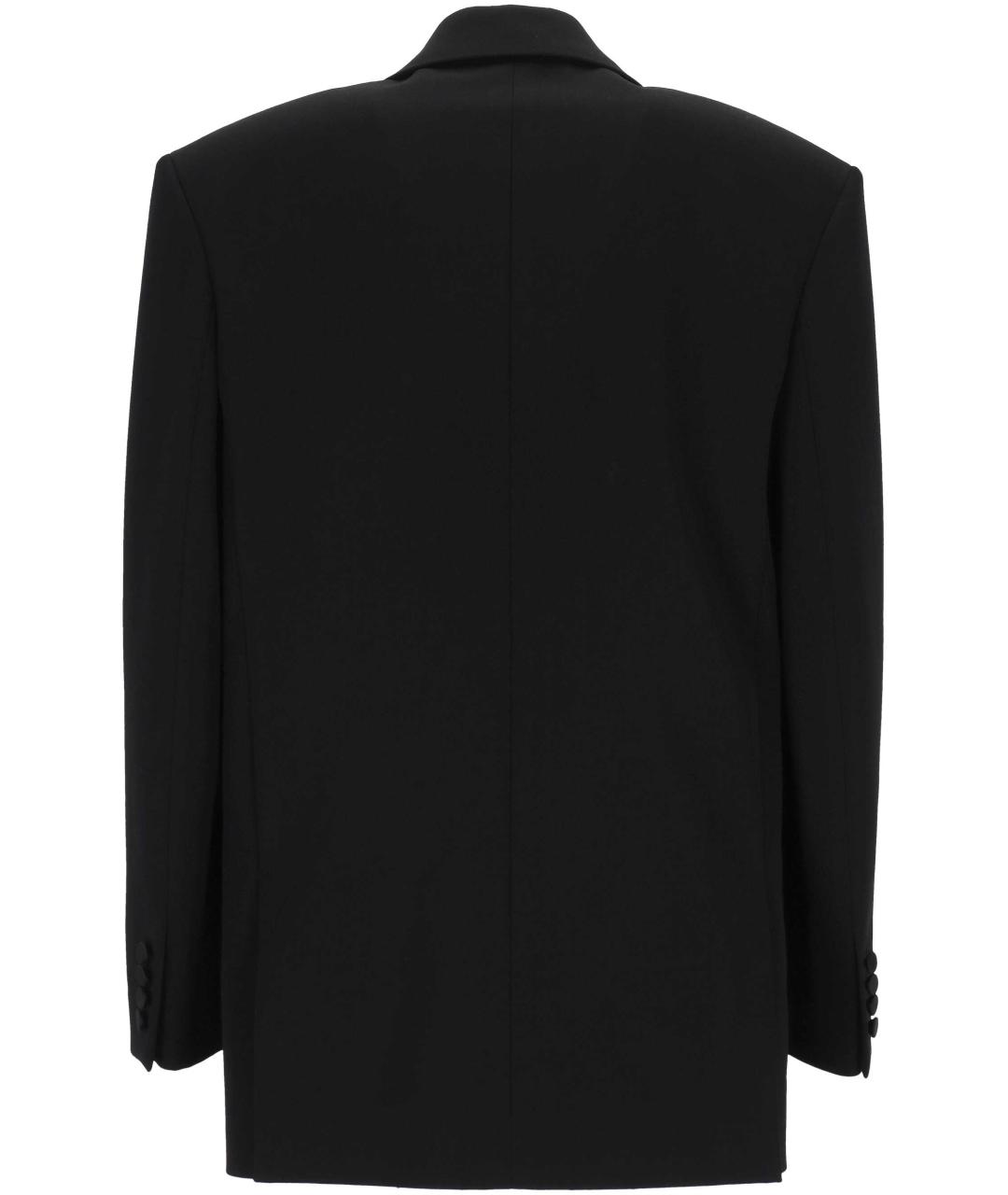 SAINT LAURENT Черный шерстяной жакет/пиджак, фото 3