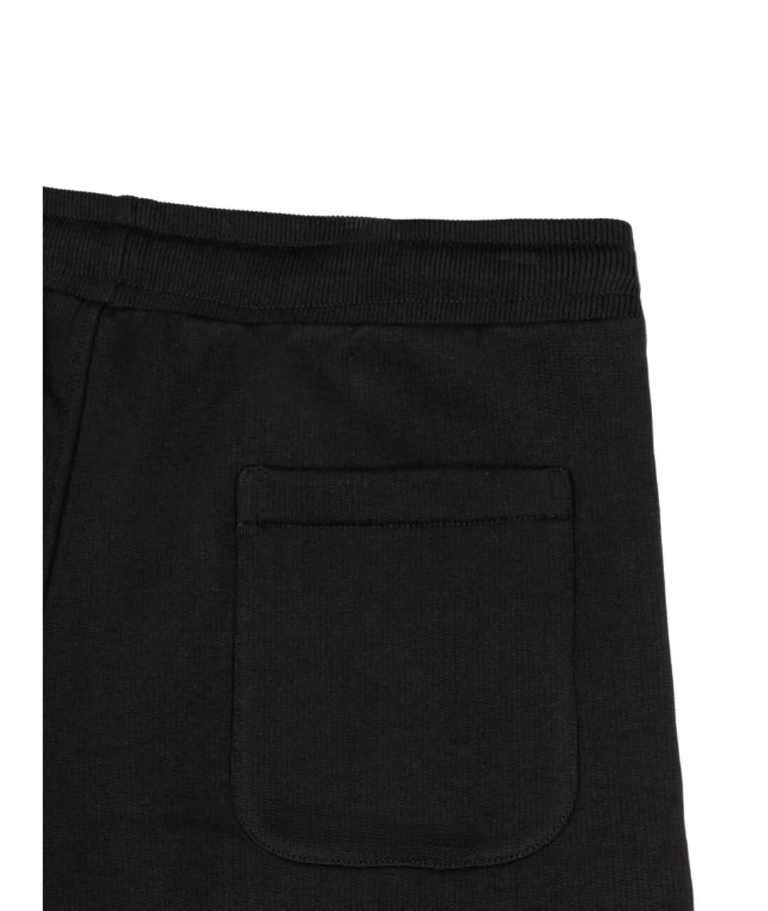 Ami Paris Черные хлопковые прямые брюки, фото 3