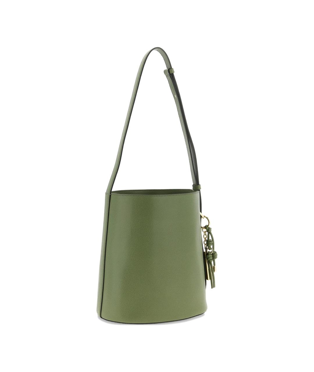 FURLA Зеленая кожаная сумка через плечо, фото 3