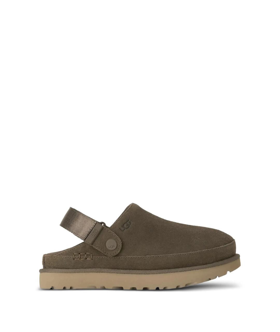 UGG AUSTRALIA Зеленые замшевые сабо, фото 1