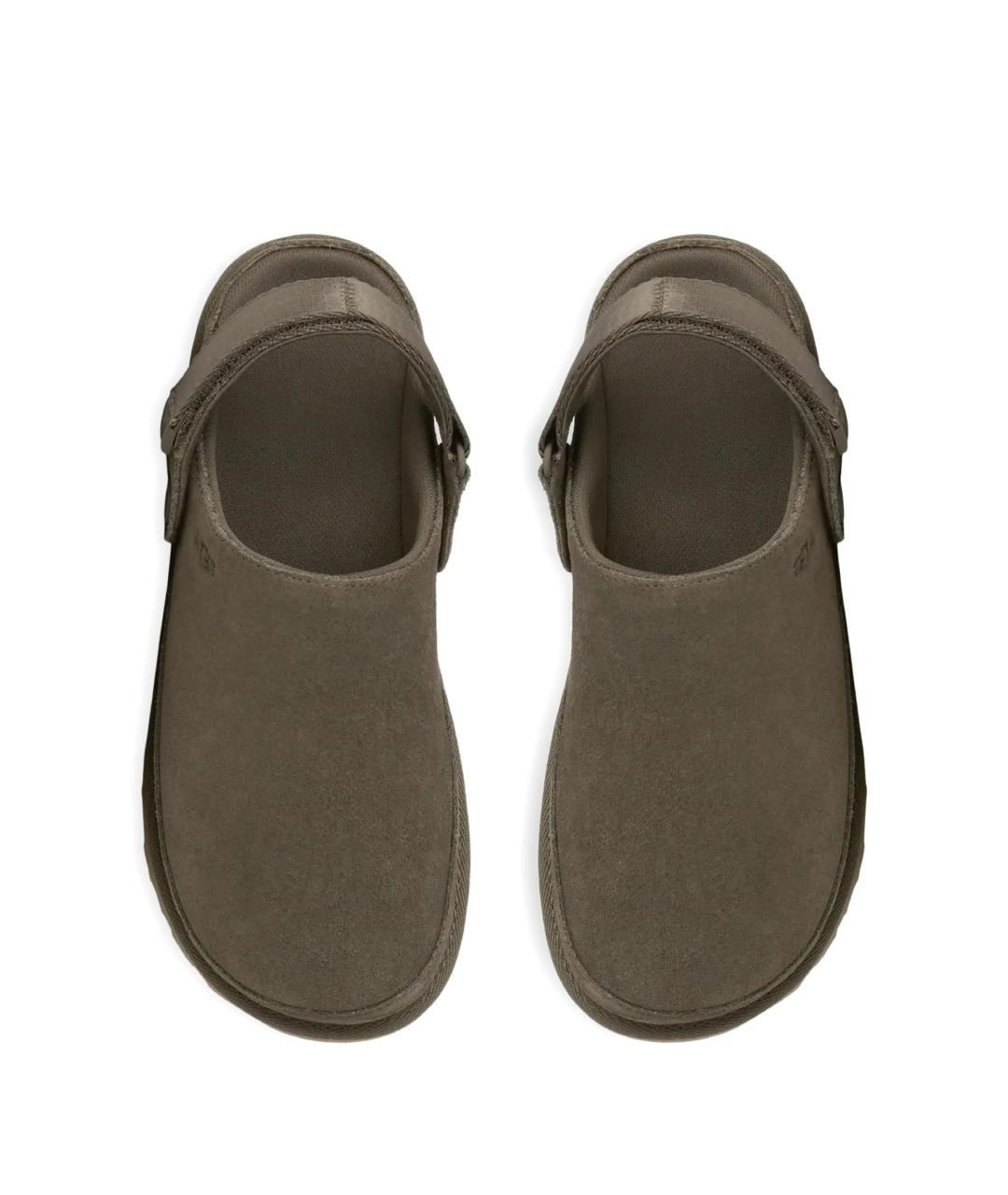 UGG AUSTRALIA Зеленые замшевые сабо, фото 4