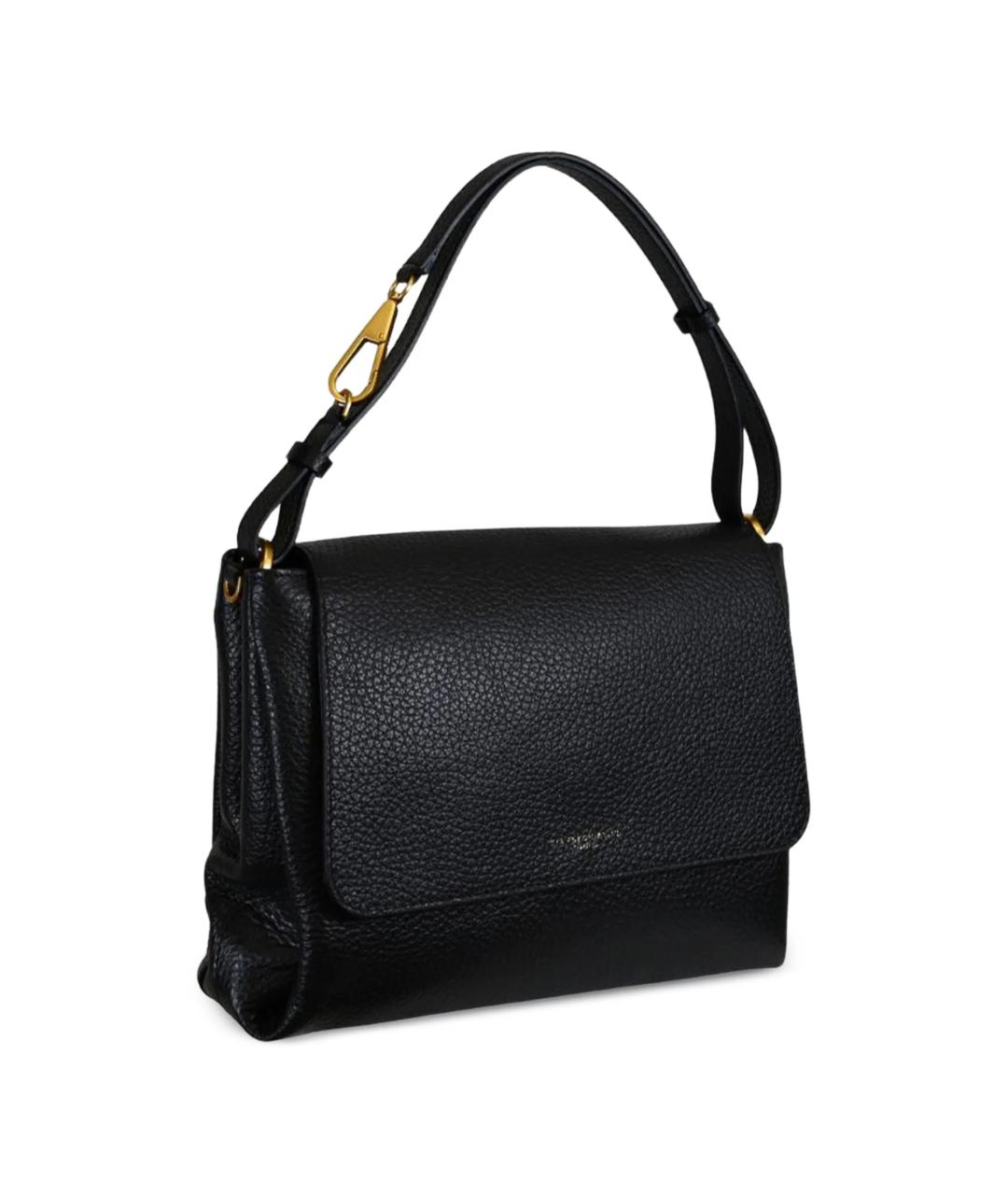 Gianni Chiarini Черная кожаная сумка через плечо, фото 2