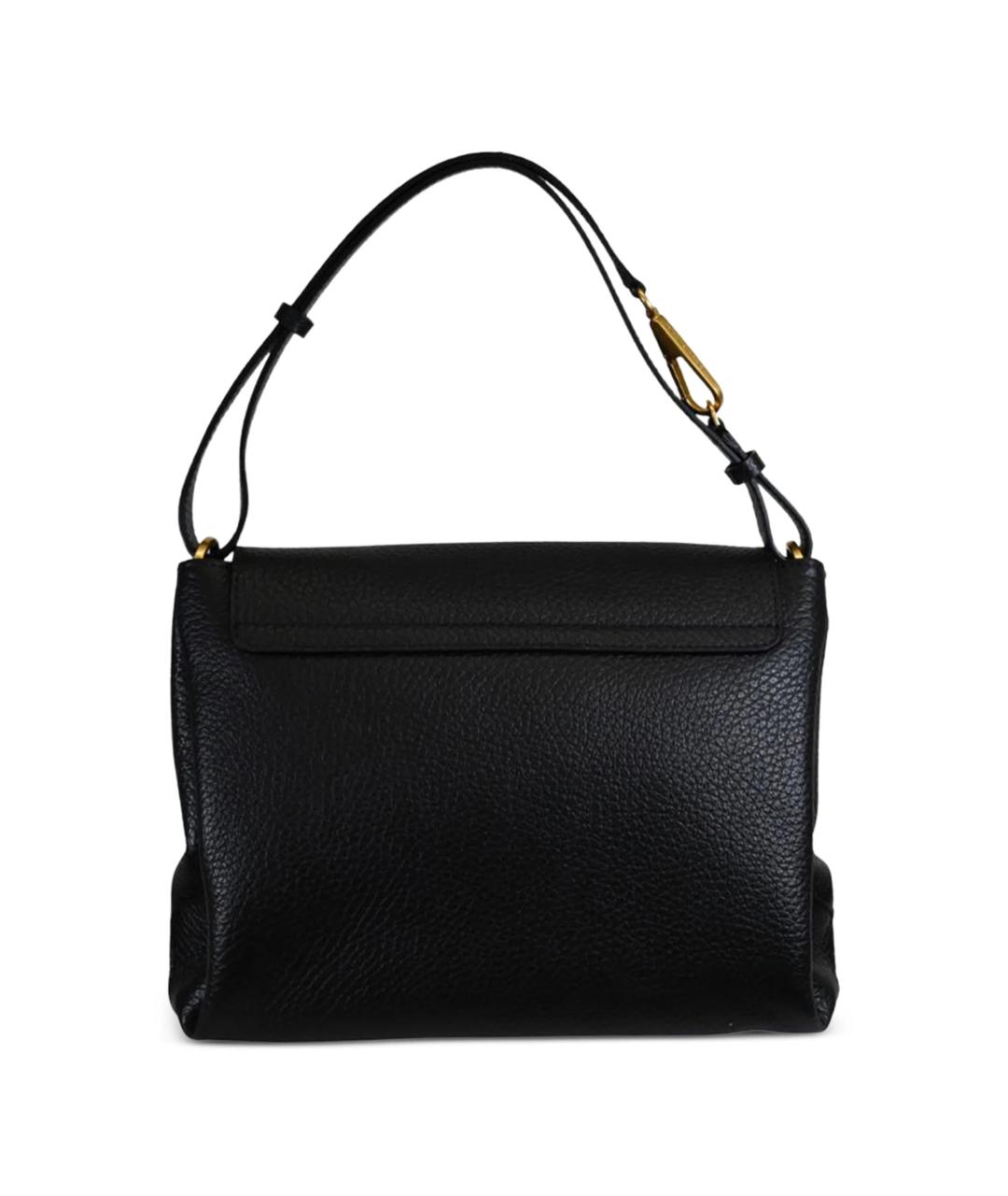 Gianni Chiarini Черная кожаная сумка через плечо, фото 3