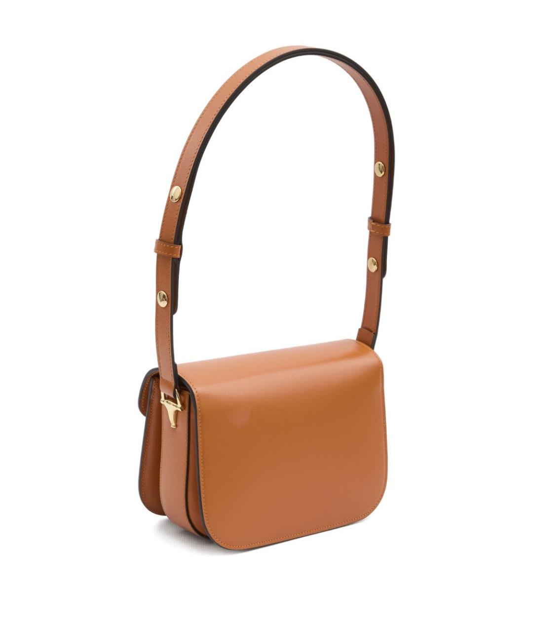 GUCCI Коричневая кожаная сумка через плечо, фото 2