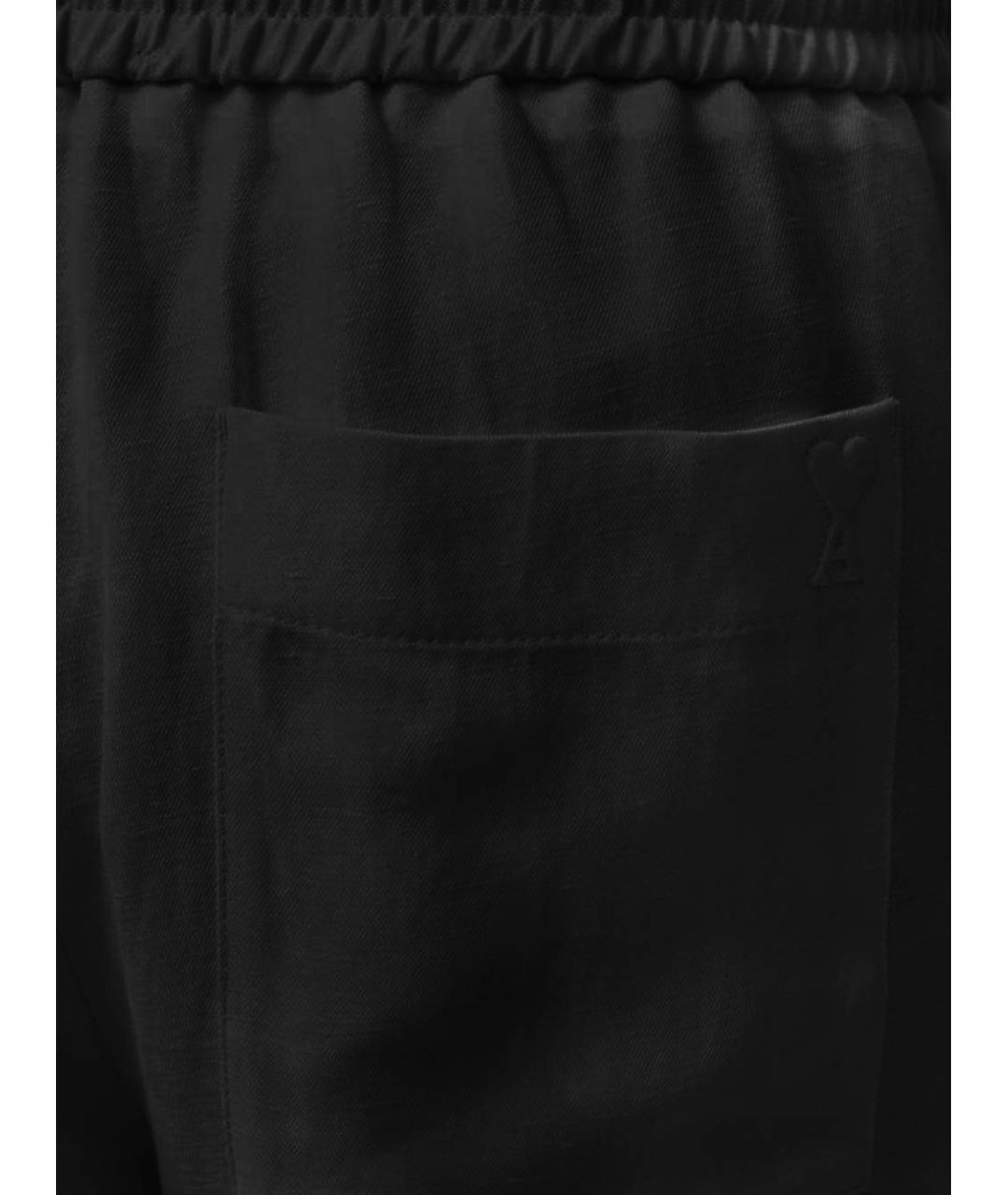 Ami Paris Черные полиэстеровые шорты, фото 3