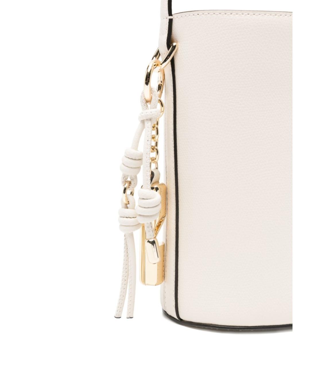 FURLA Белая кожаная сумка через плечо, фото 4