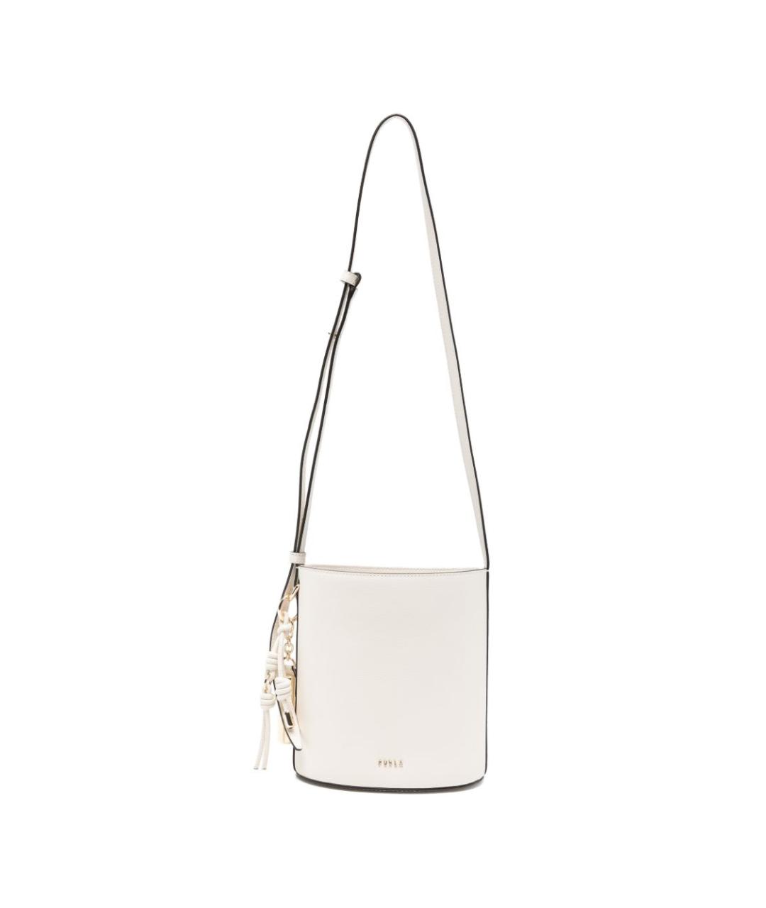 FURLA Белая кожаная сумка через плечо, фото 1