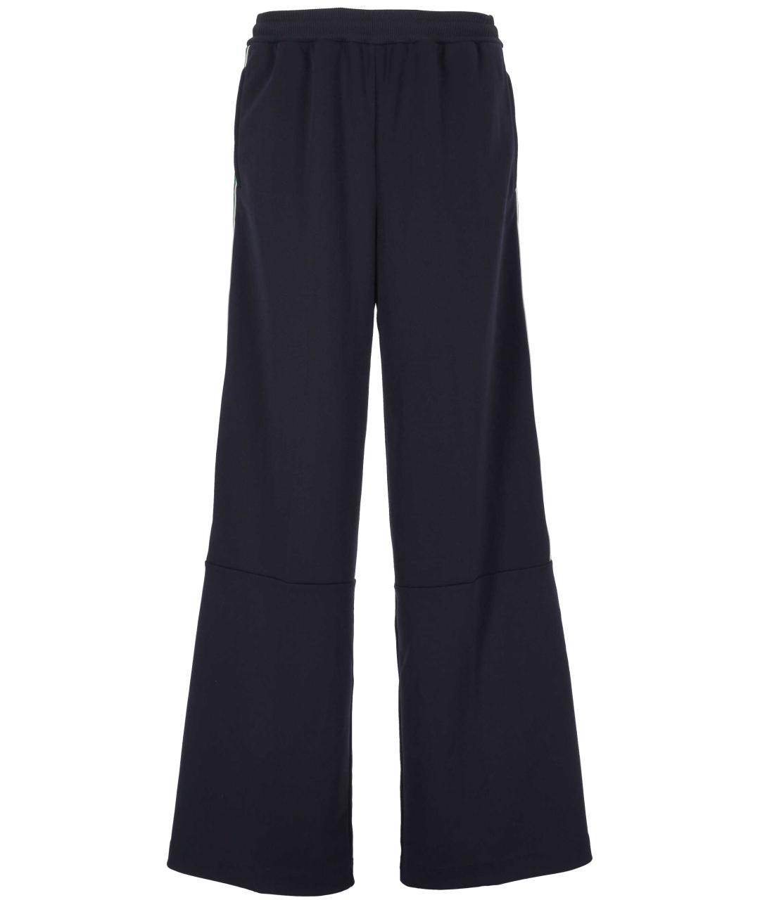 GUCCI Мульти полиэстеровые прямые брюки, фото 1