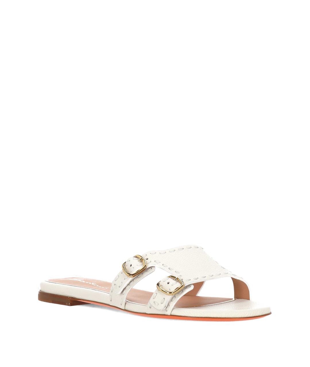 SANTONI Кожаные шлепанцы, фото 2