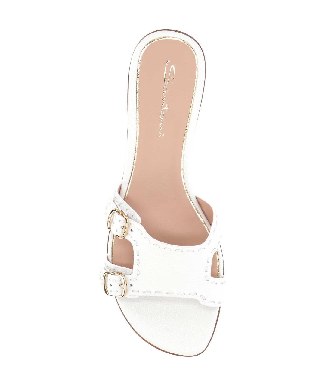 SANTONI Кожаные шлепанцы, фото 4