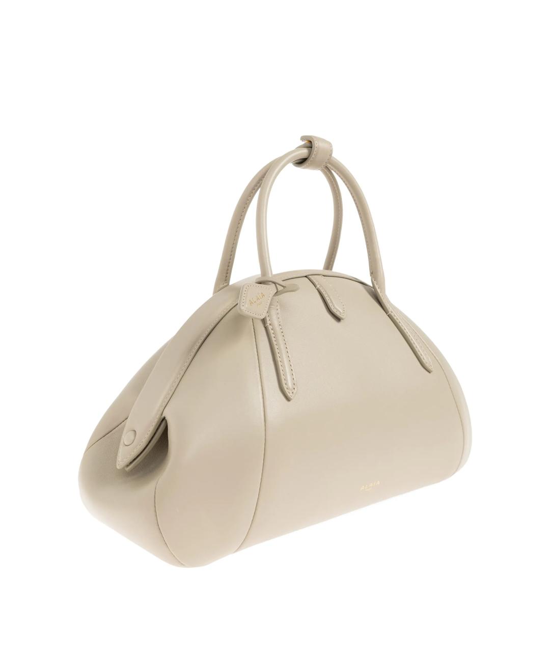 ALAIA Бежевая кожаная сумка тоут, фото 2