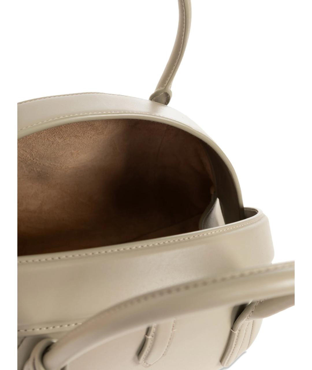 ALAIA Бежевая кожаная сумка тоут, фото 4