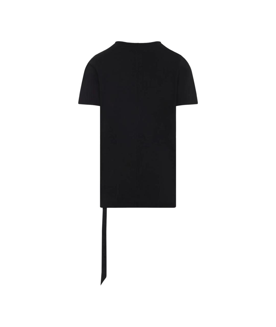 RICK OWENS DRKSHDW Черная хлопковая футболка, фото 3