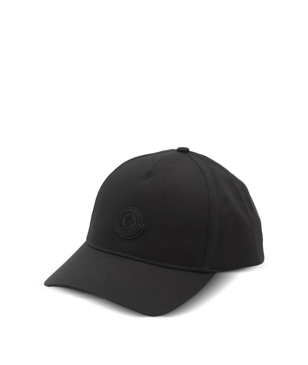 MONCLER Черная хлопковая кепка/бейсболка, фото 1