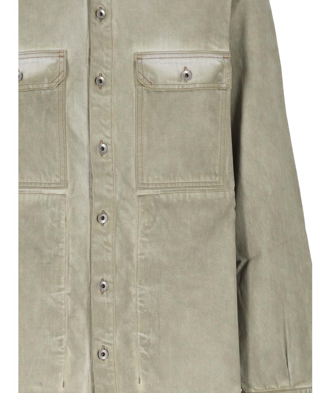 RICK OWENS DRKSHDW Бежевая хлопковая куртка, фото 2