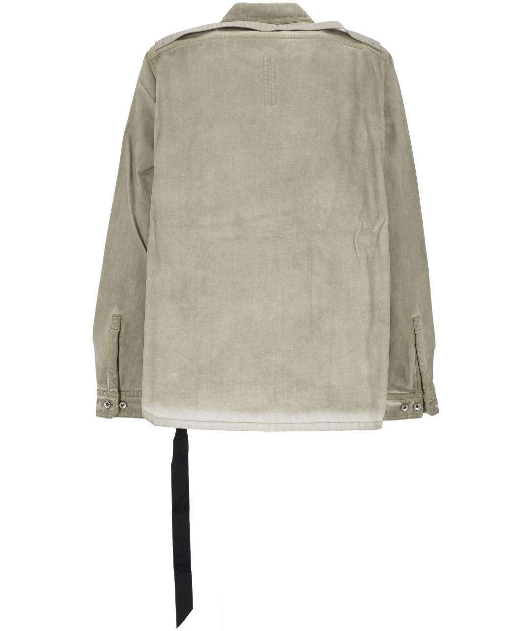 RICK OWENS DRKSHDW Бежевая хлопковая куртка, фото 3