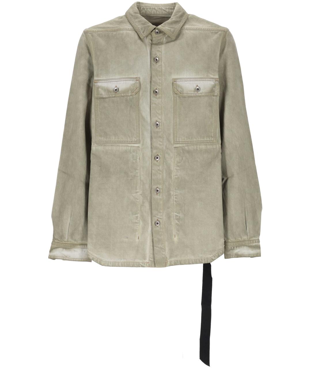 RICK OWENS DRKSHDW Бежевая хлопковая куртка, фото 1