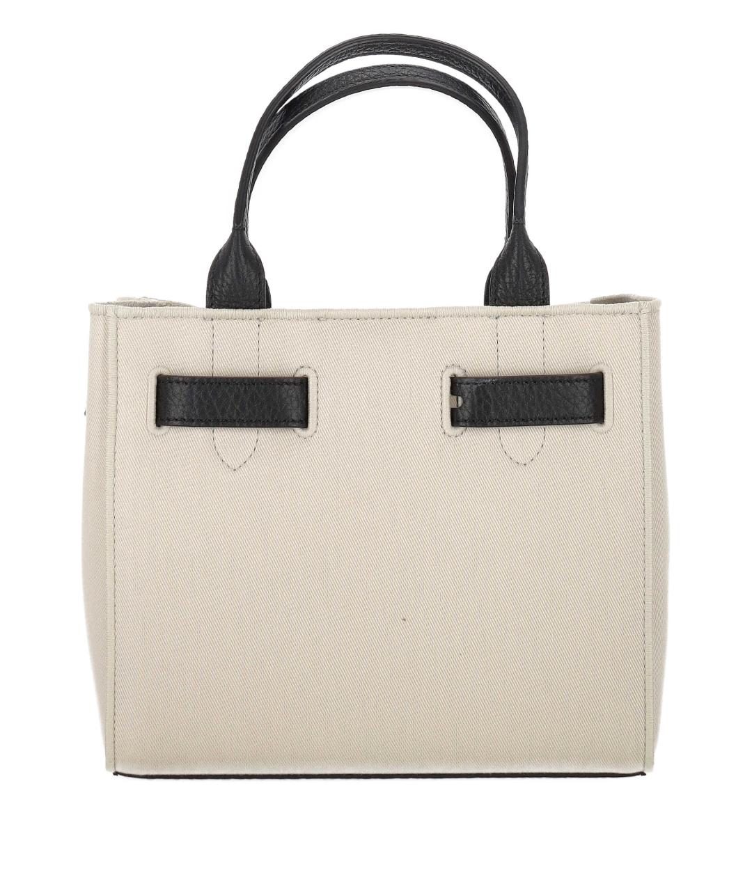 TOM FORD Бежевая кожаная сумка тоут, фото 3