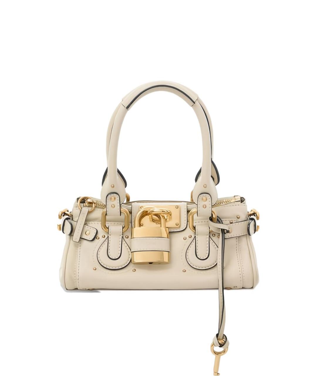 CHLOE Бежевая кожаная сумка тоут, фото 1