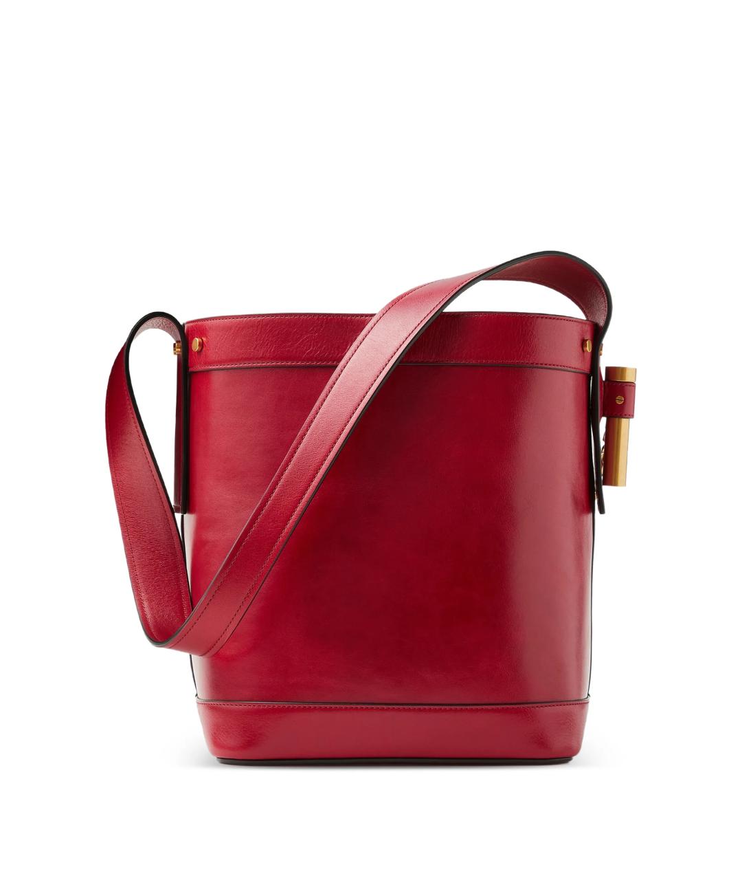 VERSACE Красная кожаная сумка тоут, фото 3