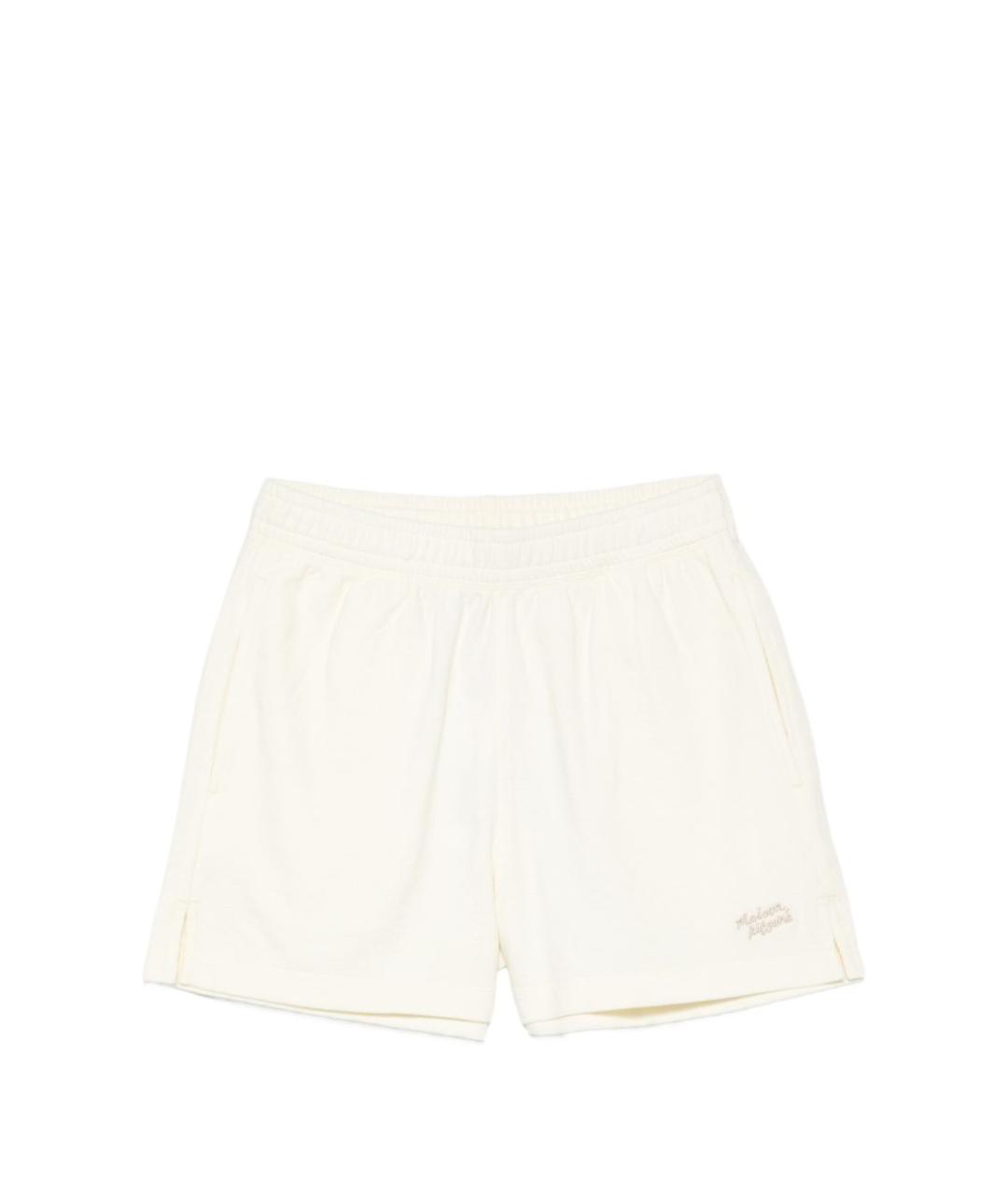 MAISON KITSUNE Белые хлопковые шорты, фото 1