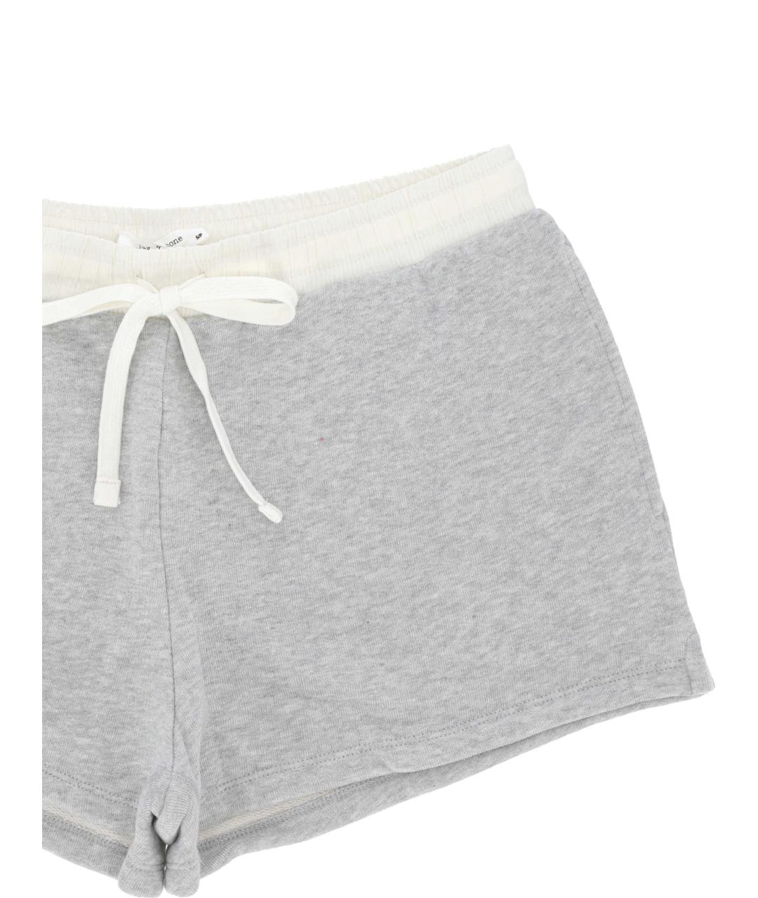 RAG & BONE Серые хлопковые шорты, фото 2