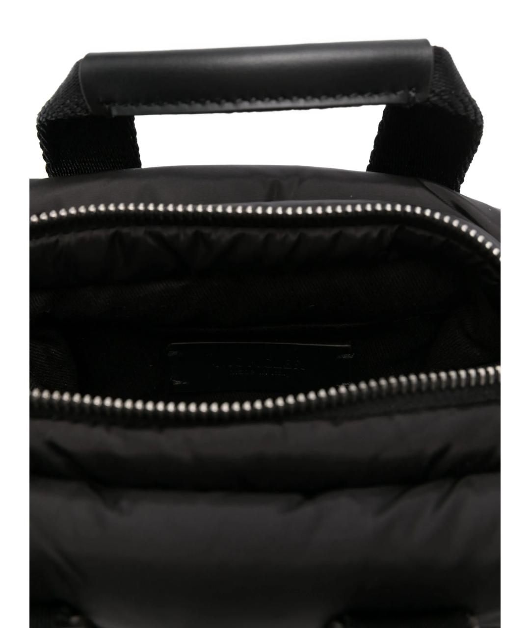 MONCLER Черная кожаная сумка тоут, фото 4