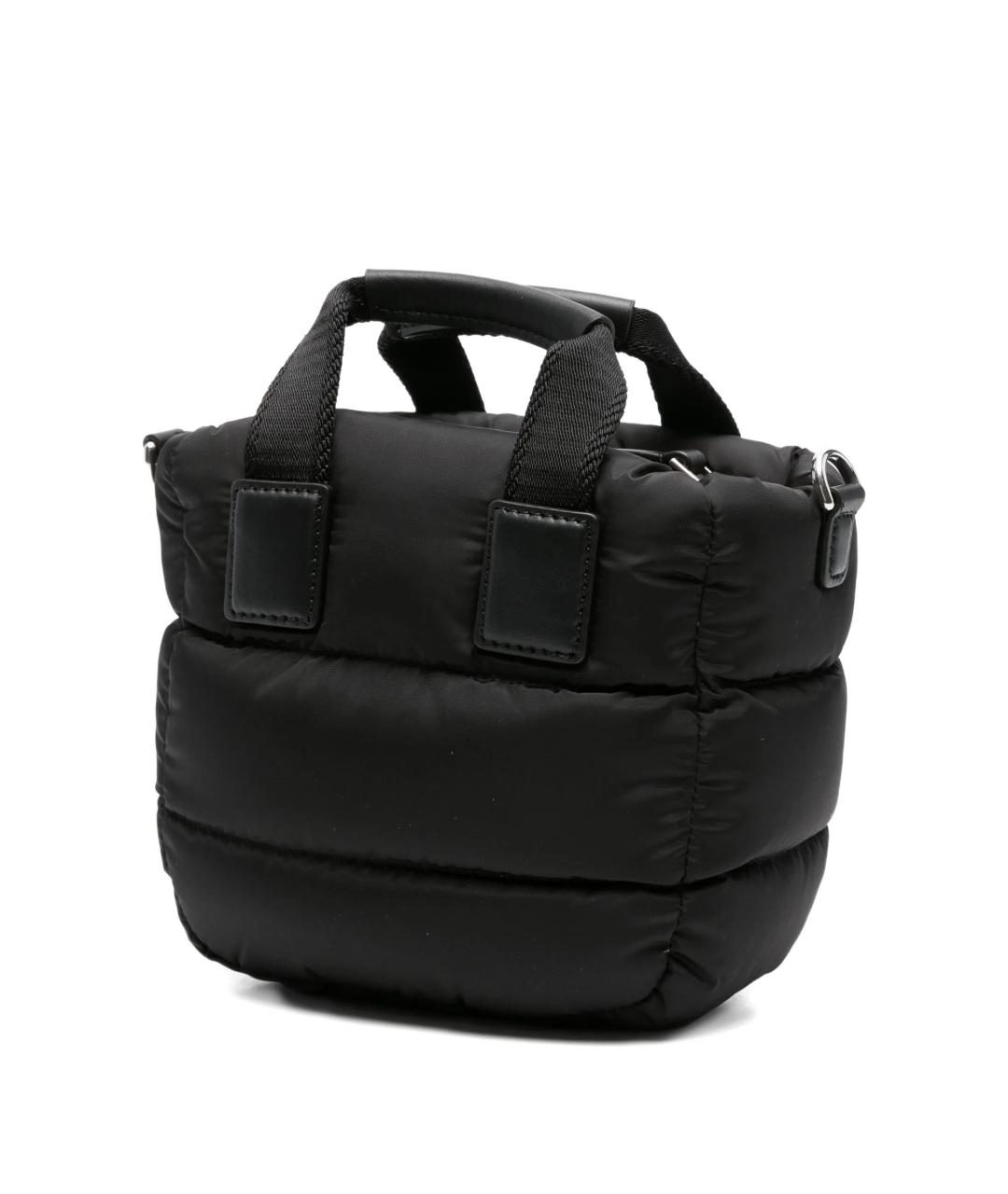 MONCLER Черная кожаная сумка тоут, фото 2