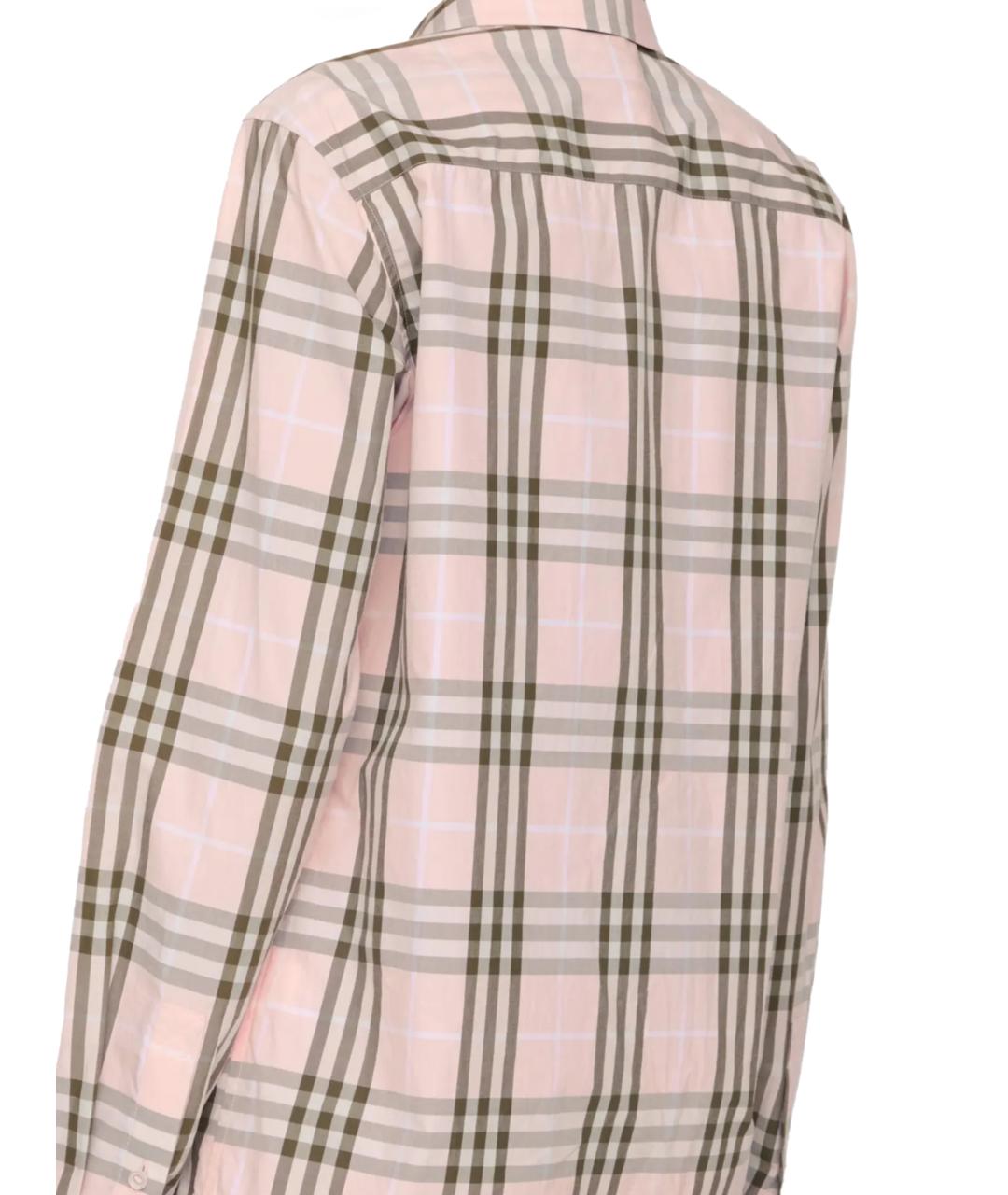BURBERRY Розовая хлопковая рубашка, фото 3