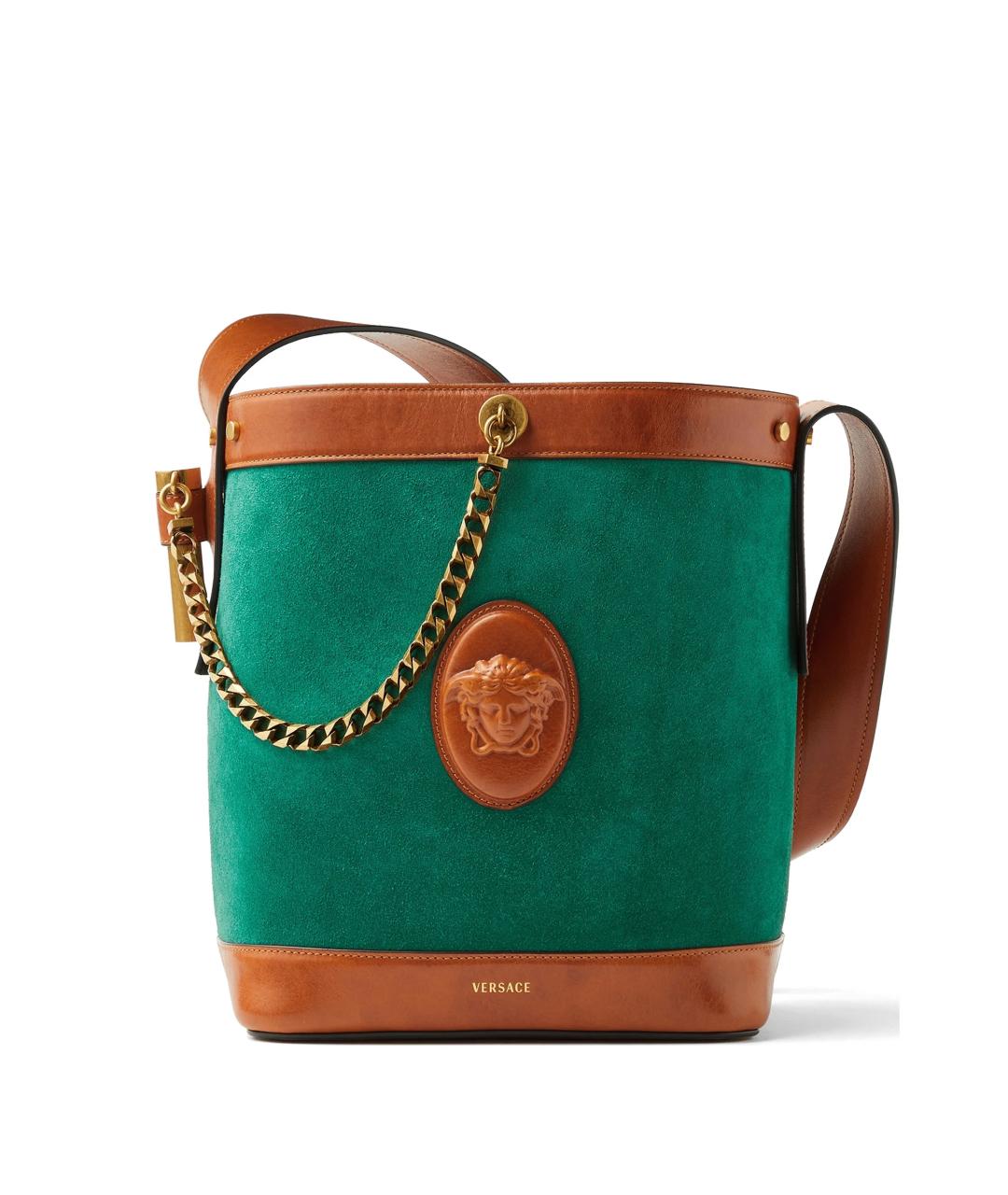 VERSACE Мульти замшевая сумка тоут, фото 1
