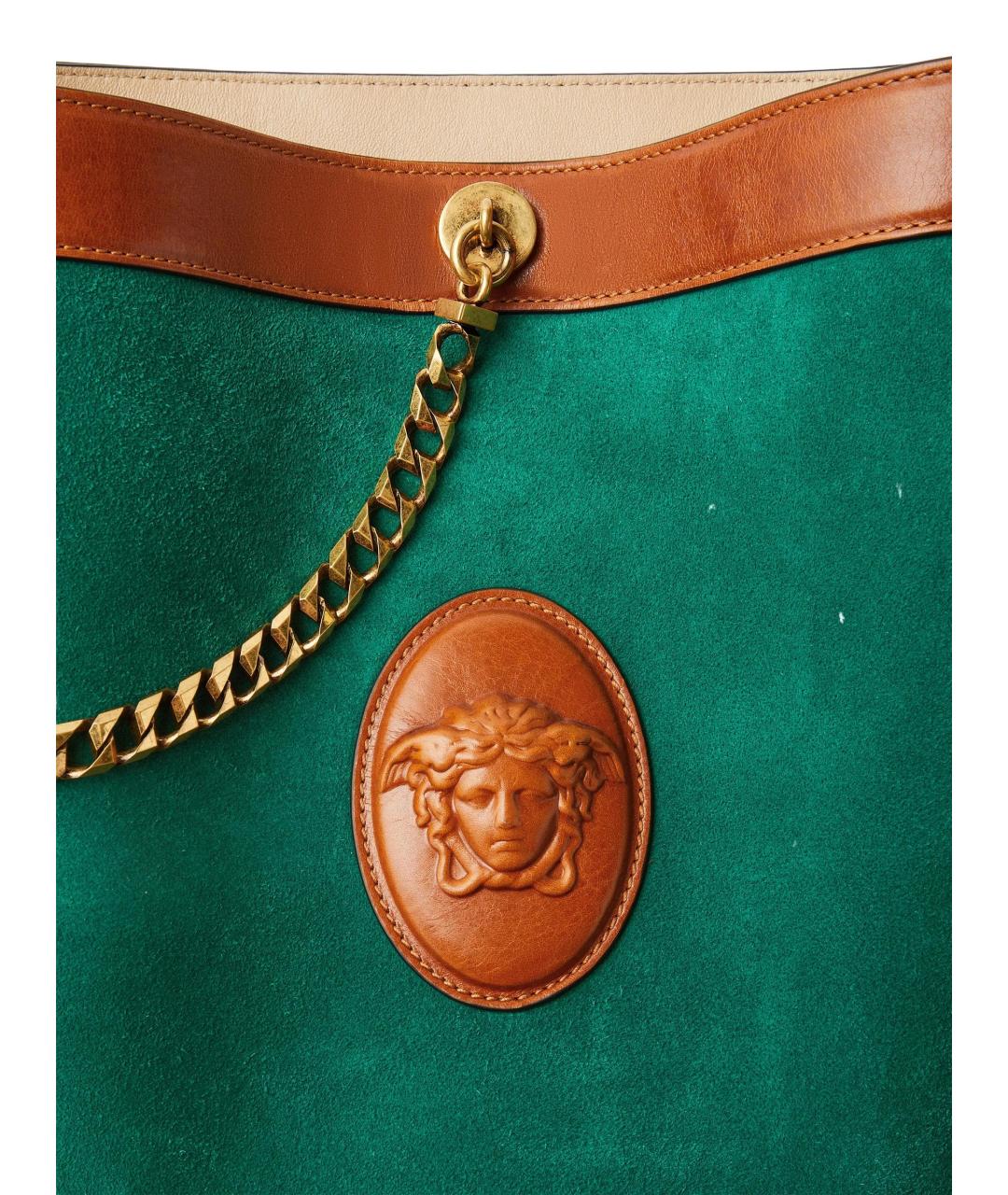 VERSACE Мульти замшевая сумка тоут, фото 4