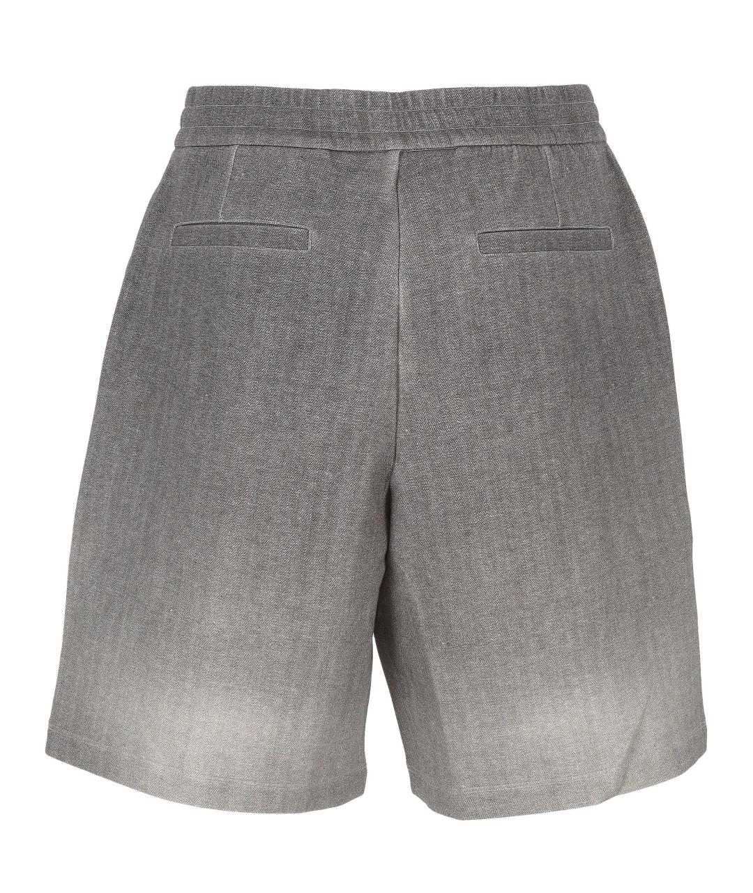 EMPORIO ARMANI Серые полиэстеровые шорты, фото 3