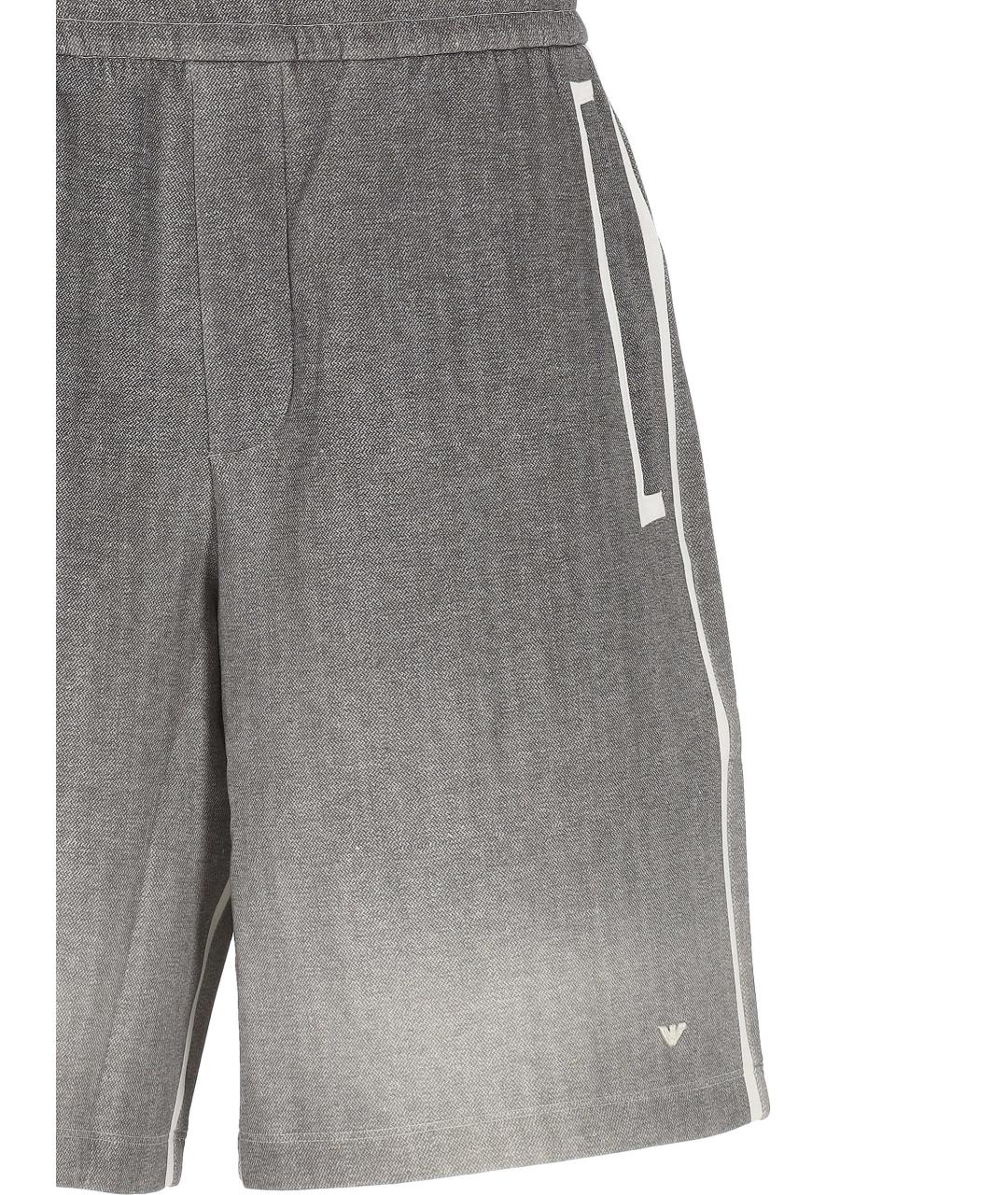 EMPORIO ARMANI Серые полиэстеровые шорты, фото 2