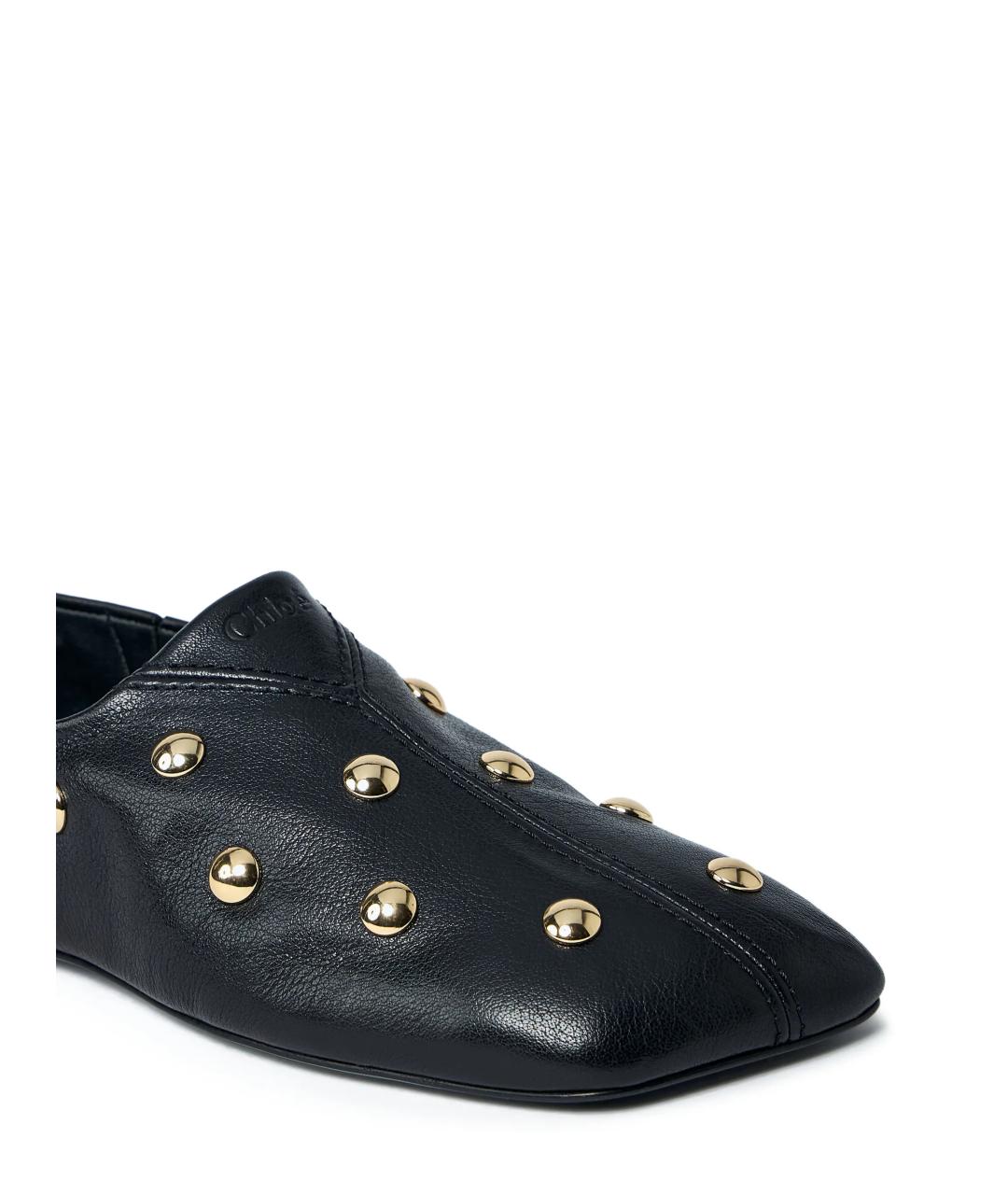 CHLOE Черные кожаные мокасины, фото 2
