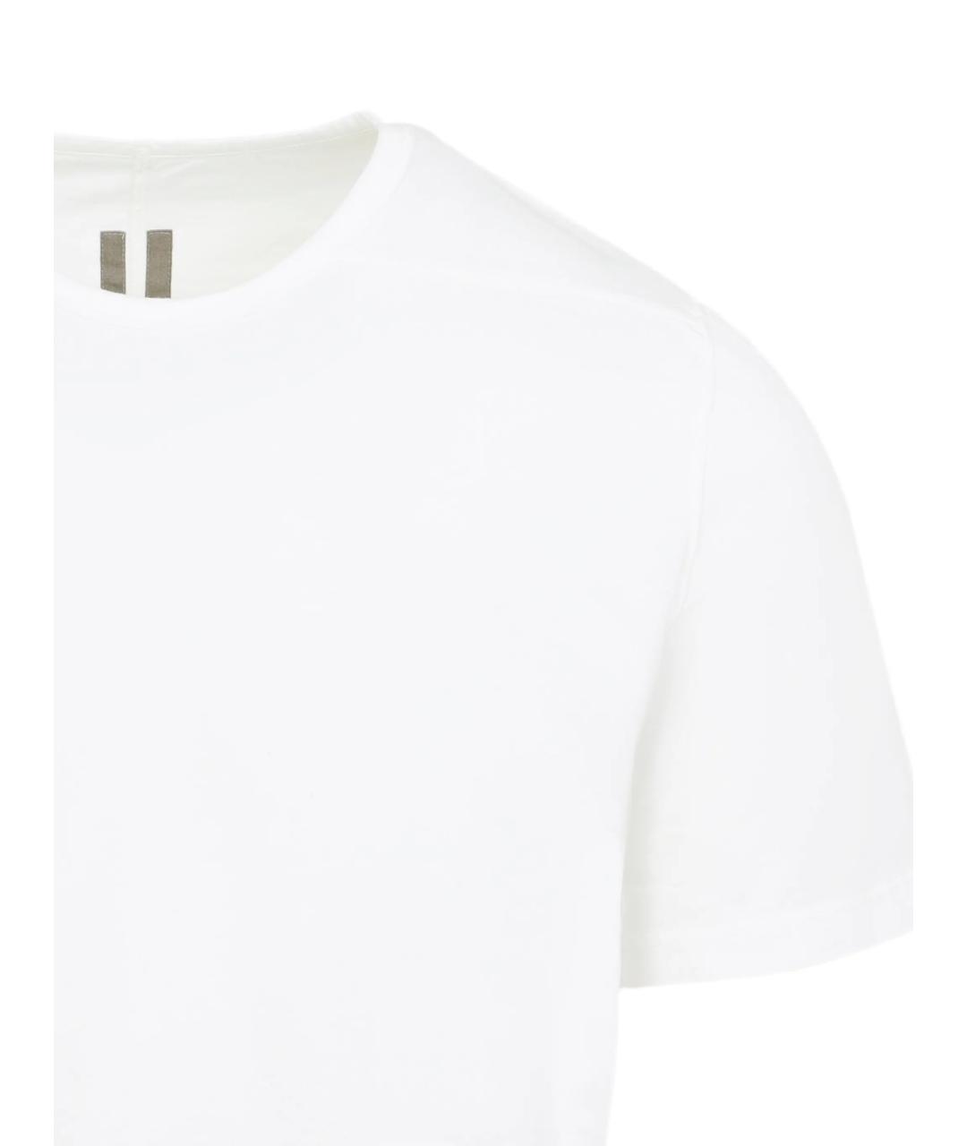 RICK OWENS DRKSHDW Белая хлопковая футболка, фото 2