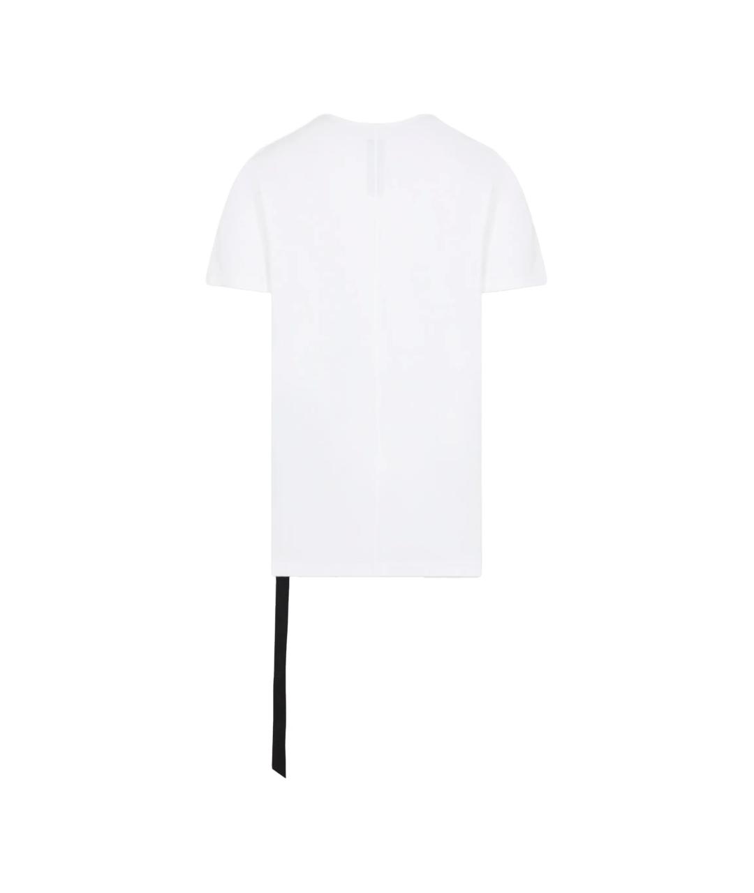 RICK OWENS DRKSHDW Белая хлопковая футболка, фото 4