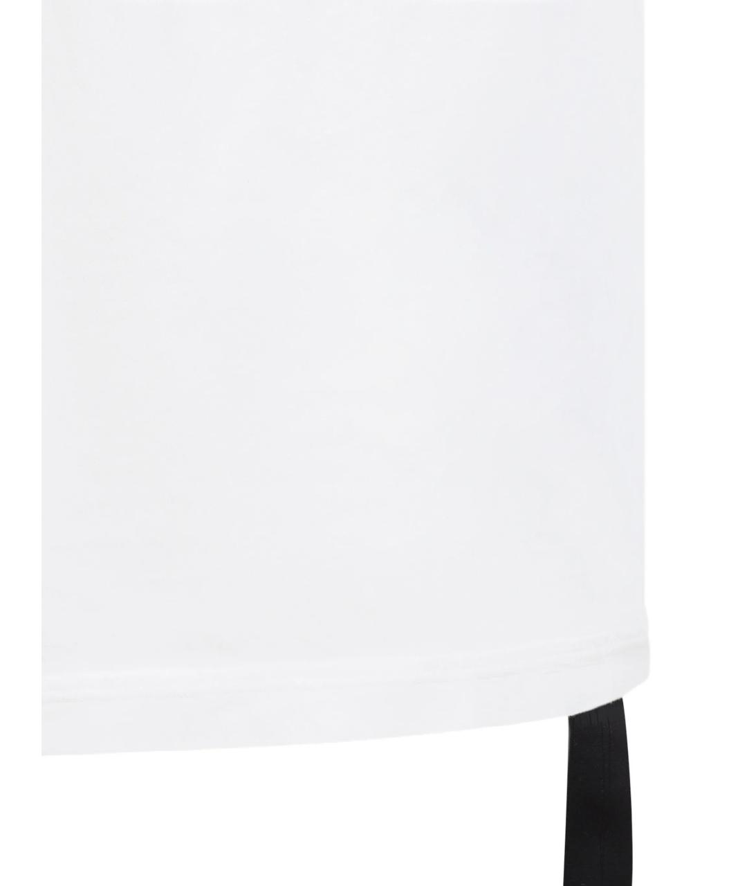RICK OWENS DRKSHDW Белая хлопковая футболка, фото 3