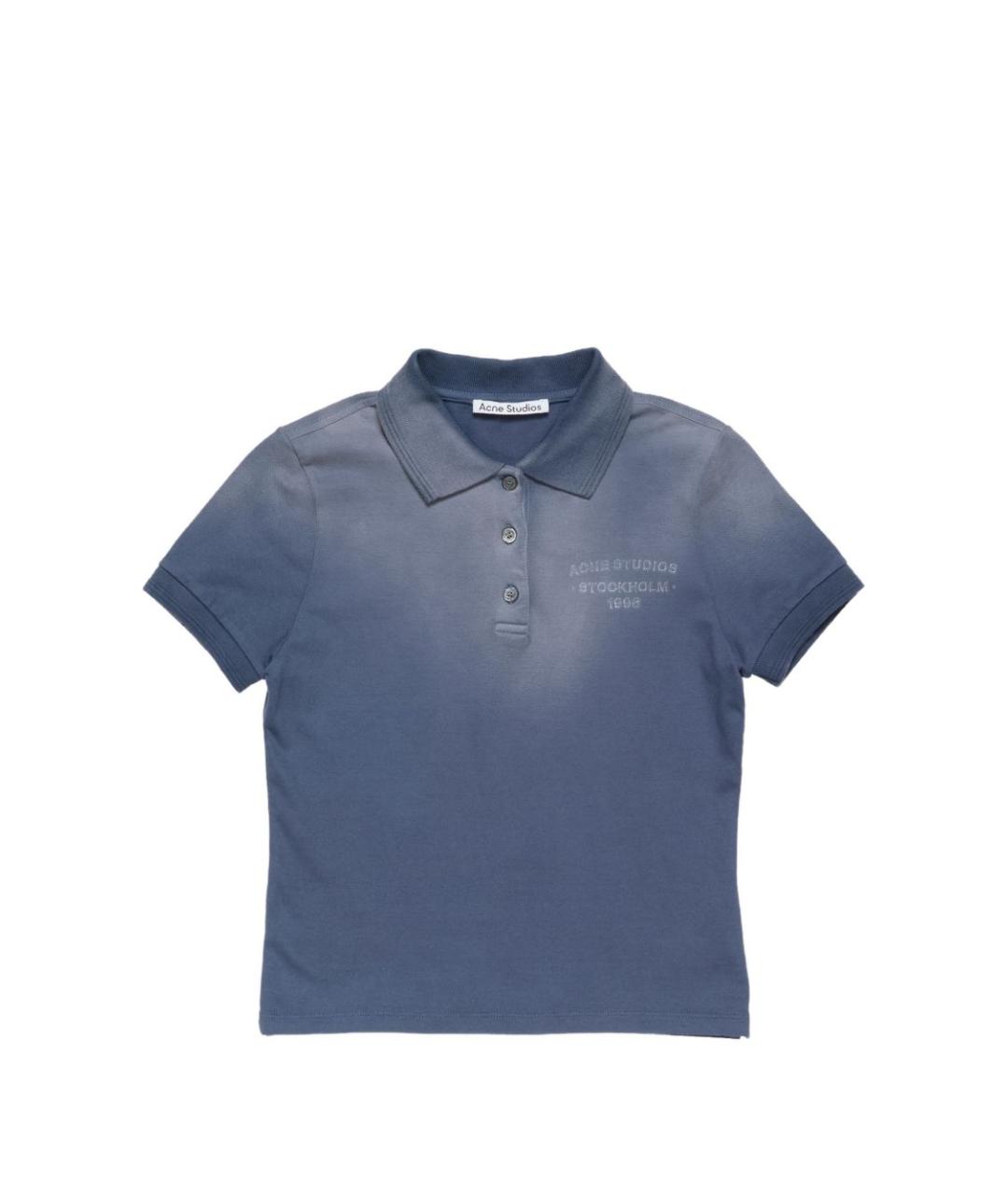 ACNE STUDIOS Синяя хлопковая футболка, фото 1